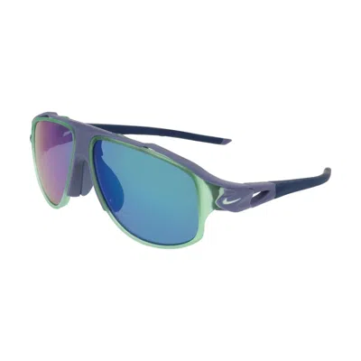 Nike Flyfree Infinity Io0099x 499 Matte World Indigo/green Volt Mirror In Blue