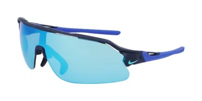 Nike Flyfree Shield P Ev24035 Polarized 410 Men's Sunglasses Blue Size 172