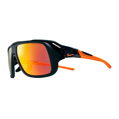 Nike Flyfreesoar24008 Square Full Rim Sunglasses In Red