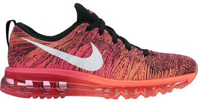 Pre-owned Nike Flyknit Max Hot Lava (women's) Sneakers In Black/white/pink Foil In Multi