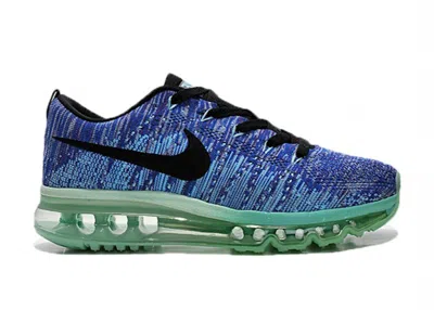 Pre-owned Nike Flyknit Max (women's) Sneakers In Royal/teal In Blue