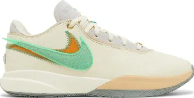 Pre-owned Nike [fn8263-100] Mens  Lebron 20 'famu Coconut Milk' In Green
