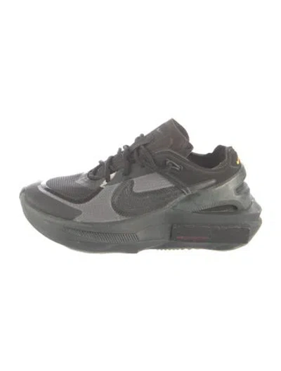 Pre-owned Nike Fontanka Edge Triple Black Athletic Sneakers