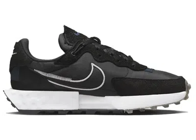 Pre-owned Nike Fontanka Waffle White (women's) Sneakers In Black/dark Obsidian/gum Light Brown
