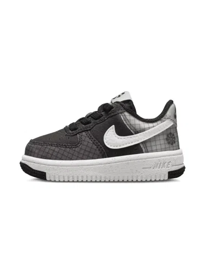 Nike Kids' Force 1 Crater "grid" Sneakers In Black