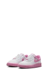 Nike Force 1 Low Easyon Basketball Sneaker In White/magic Flamingo