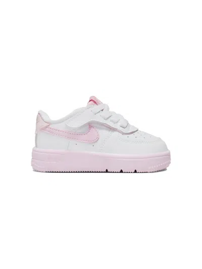 Nike Kids' Force 1 Low Easyon "light Pink" Sneakers In White