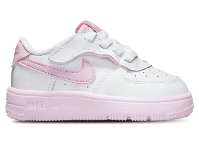 Pre-owned Nike Force 1 Low Easyon Pink Foam Sneakers In White/elemental Pink/medium Soft Pink