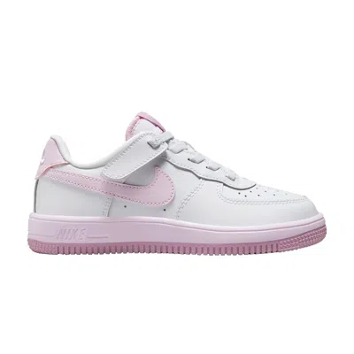 Pre-owned Nike Force 1 Low Easyon Ps 'white Pink Foam' | Kid's Size 3
