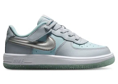 Pre-owned Nike Force 1 Low Easyon Sneakers In Pure Platinum/glacier Blue/metallic Silver