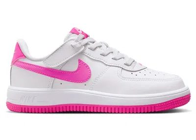 Pre-owned Nike Force 1 Low Easyon Sneakers In White/laser Fuchsia