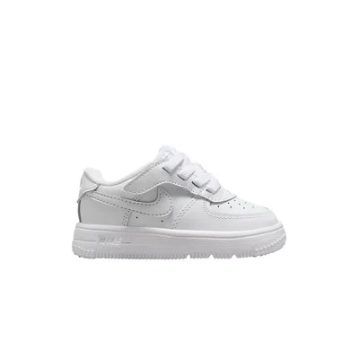 Pre-owned Nike Force 1 Low Easyon Td 'triple White' | Infant Size 10