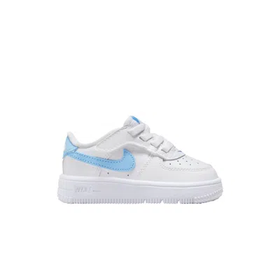 Pre-owned Nike Force 1 Low Easyon Td 'white Aquarius Blue' | Infant Size 5