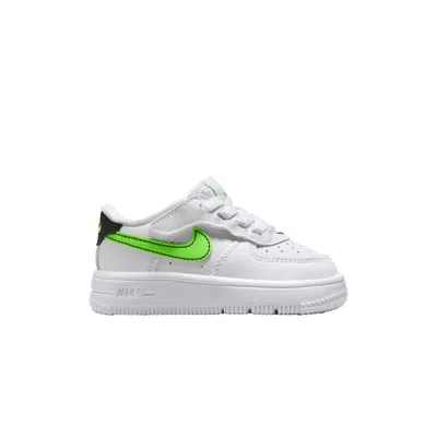 Pre-owned Nike Force 1 Low Easyon Td 'white Green Strike' | Infant Size 7