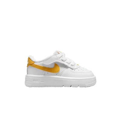 Pre-owned Nike Force 1 Low Easyon Td 'white University Gold' | Infant Size 2