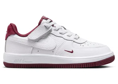 Pre-owned Nike Force 1 Low Lv8 Easyon Sneakers In White/team Red In Multi