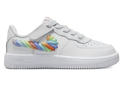 Pre-owned Nike Force 1 Low Lv8 Easyon Sneakers In White/terra Blush/vapor Green