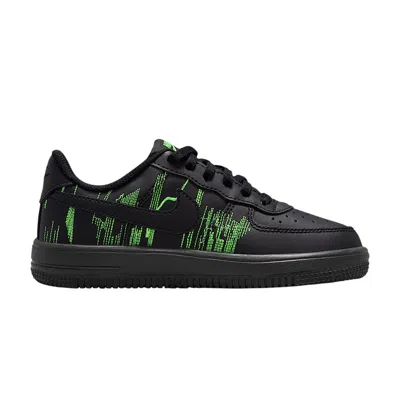Pre-owned Nike Force 1 Low Lv8 Ps 'black Green Strike' | Kid's Size 12.5