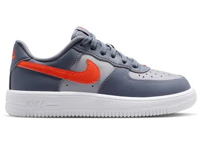 Pre-owned Nike Force 1 Low Orange Sneakers In Cement Grey/light Carbon/white
