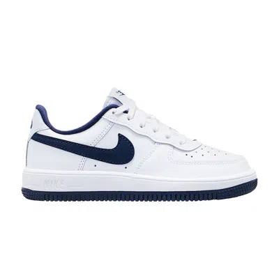 Pre-owned Nike Force 1 Low Ps 'white Midnight Navy' | Blue | Kid's Size 3