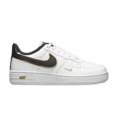 Pre-owned Nike Force 1 Lv8 Ps 'metallic Swoosh Pack - White' | Kid's Size 13.5