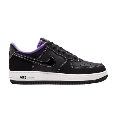 Pre-owned Nike Force 1 Lv8 Ps 'world Champ - Lakers' | Black | Kid's Size 12