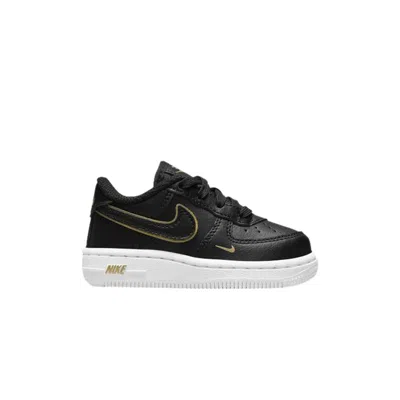 Pre-owned Nike Force 1 Lv8 Td 'metallic Swoosh Pack - Black' | Infant Size 5