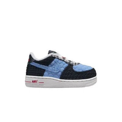 Pre-owned Nike Force 1 Lv8 Td 'multi-material' | Blue | Infant Size 8