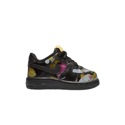 Pre-owned Nike Force 1 Lxx Td 'floral' | Black | Infant Size 6