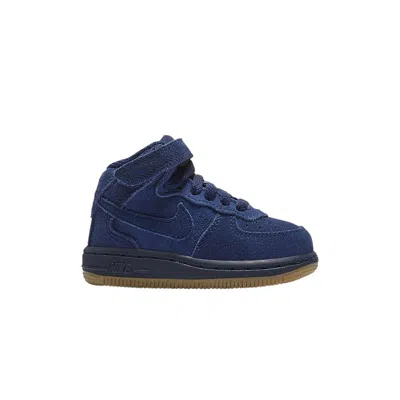 Pre-owned Nike Force 1 Mid Lv8 Td 'blue Void' | Infant Size 9