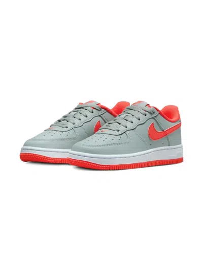 Nike Kids' Force 1 Ps "grey/red" Sneakers In Gray