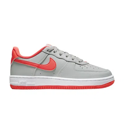Pre-owned Nike Force 1 Ps 'light Smoke Bright Crimson' | Grey | Kid's Size 12 In Gray