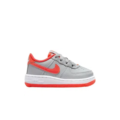 Pre-owned Nike Force 1 Td 'light Smoke Bright Crimson' | Green | Infant Size 6