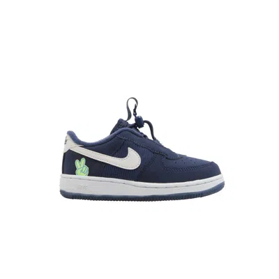 Pre-owned Nike Force 1 Toggle Se Td 'peace' | Blue | Infant Size 8