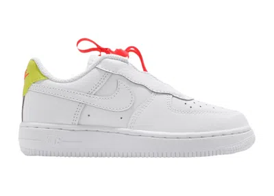 Pre-owned Nike Force 1 Toggle Sneakers In White/bright Crimson/high Voltage In Multi