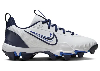 Pre-owned Nike Force Trout 9 Keystone Sneakers In White/hyper Royal/midnight Navy Blue