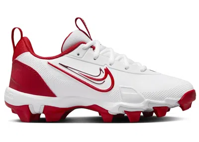 Pre-owned Nike Force Trout 9 Keystone University Red Sneakers In White/pure Platinum/team Red