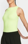 Nike Form Dri-fit Bodysuit In Yellow