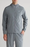 Nike Form Dri-fit Hooded Versatile Jacket In Smoke Grey/silver