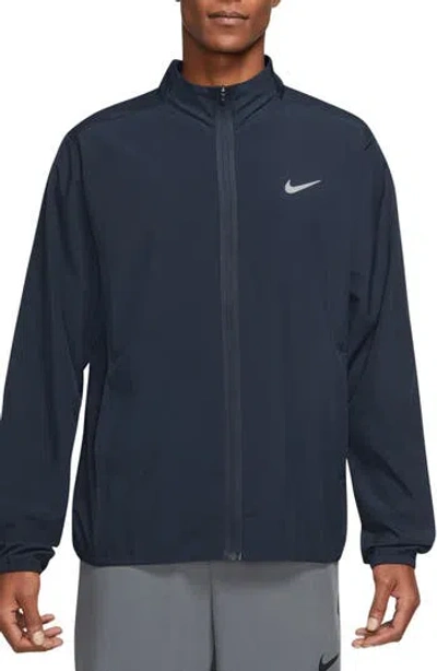 Nike Form Dri-fit Hooded Versatile Jacket In Blue