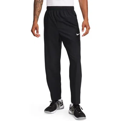 Nike Men's Totality Dri-fit Open Hem Versatile Pants In Black,white