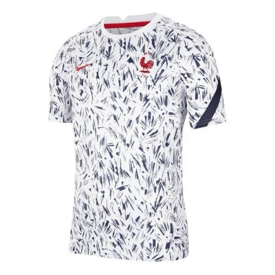 Nike France National Team 20/21 Pre Match Jersey 'navy White'