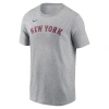 Nike Men's Francisco Lindor Heather Gray New York Mets Fuse Name Number T-shirt In Gray