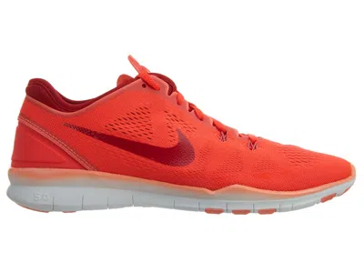 Pre-owned Nike Free 5.0 Tr Fit 5 Wh (women's) Sneakers In Bright Crimson/prm Rd/atmc Pink