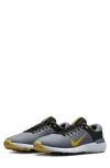 Nike Free Golf Shoe In Black/gold/cool Grey