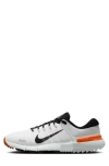 Nike Men's Free Golf Nn Golf Shoes In White/safety Orange/black