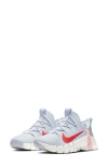 Nike Free Metcon 3 Training Shoe In Football Grey/bright Crimson