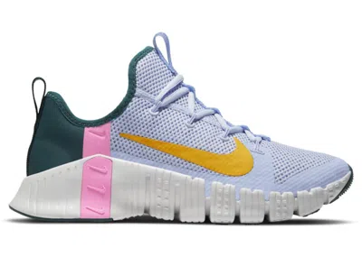 Pre-owned Nike Free Metcon 3 (women's) Sneakers In Light Marine/university Gold/pink Blast In Multi
