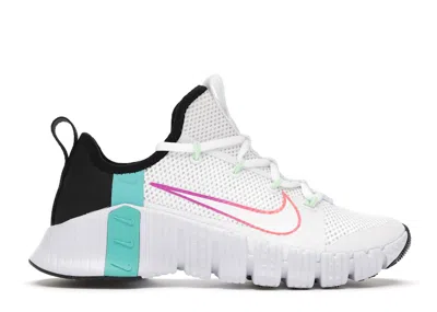 Pre-owned Nike Free Metcon 3 (women's) Sneakers In White/flash Crimson/hyper Jade In Multi