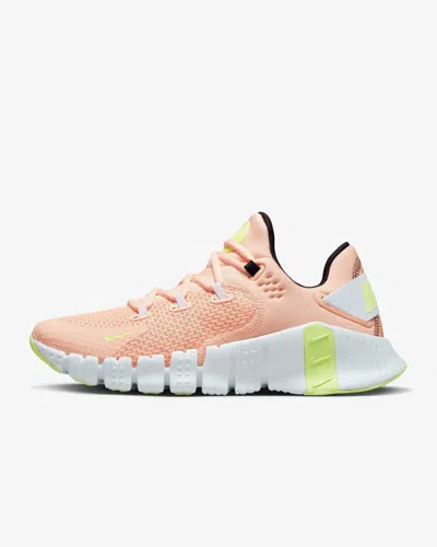 Nike Free Metcon 4 Arctic Orange Sneakers In Pink